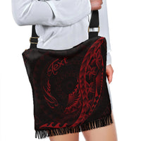 Kanaka Boho Handbag - Custom Personalised Polynesian Pattern Style Red Color - Polynesian Pride