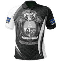 Nauru Polo Shirt Nauru Flag Coat Of Arms (White) Unisex White - Polynesian Pride