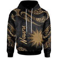 Nauru Hoodie Polynesian Tattoo Gold Version Unisex Gold - Polynesian Pride