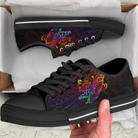 Fiji Low Top Shoes - Butterfly Polynesian Style - Polynesian Pride