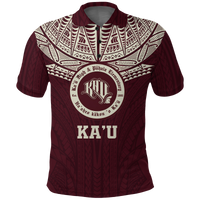Hawaii Kau High and Pahala Elementary School Pride Polo Shirt LT12 Unisex Red - Polynesian Pride