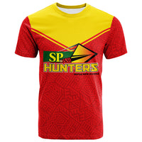 Papua New Guinea SP Hunters Pride T Shirt LT12 Unisex Red - Polynesian Pride