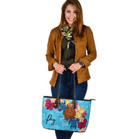 Papua New Guinea Leather Tote - Tropical Style - Polynesian Pride