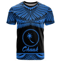Chuuk Polynesian T Shirt Chuuk Pride Blue Version Unisex Blue - Polynesian Pride