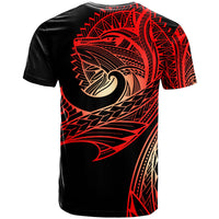 ChuukT Shirt Leader Wolf Is You Red Gradient Color - Polynesian Pride