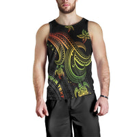 Polynesian Custom Personalised Men's Tank Top - Reggae Turtle - Polynesian Pride