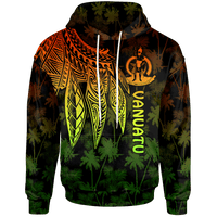Vanuatu Hoodie Polynesian Wings (Reggae) Unisex Reggae - Polynesian Pride