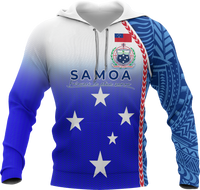 Samoa Hoodie Ocean Waves Unisex - Polynesian Pride