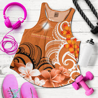 Marshall Islands Women's Racerback Tank - Marshallese Spirit Orange - Polynesian Pride