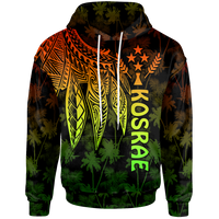 Kosrae Hoodie Polynesian Wings (Reggae) Unisex Reggae - Polynesian Pride