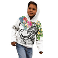 Guam Polynesian Hoodie Summer Plumeria (White) - Polynesian Pride