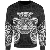 American Samoa Polynesian Sweater - Spirit Style White Unisex White - Polynesian Pride