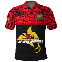 Papua New Guinea Independence Day Polo Shirt LT12 Unisex Red - Polynesian Pride