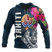 Tahiti Hoodie Tahiti Summer Vibes Unisex Blue - Polynesian Pride