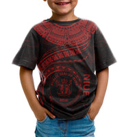 Niue Polynesian T Shirt Niue Waves (Red) - Polynesian Pride