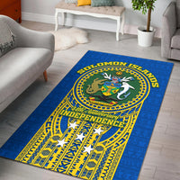 Solomon Islands Independence Anniversary 44th Years Area Rug - LT12 Area Rug Blue - Polynesian Pride