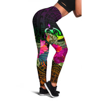 Vanuatu Women's Leggings - Summer Hibiscus - Polynesian Pride