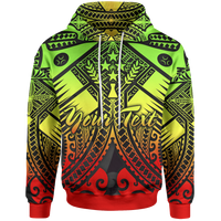 Kosrae Custom Hoodie Reggae Seal with Polynesian Tattoo Unisex Reggae - Polynesian Pride