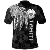 Tahiti Polo Polynesian Wings (White) Unisex White - Polynesian Pride