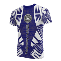 American Samoa T Shirt American Samoan Seal Polynesian Tattoo Dark Blue Style Unisex Blue - Polynesian Pride