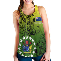 Cook Islands Patterns With Coat Of Arms Women's Tank - LT20 - Polynesian Pride