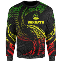 Vanuatu Polynesian Sweater - Reggae Tribal Wave Unisex Reggae - Polynesian Pride