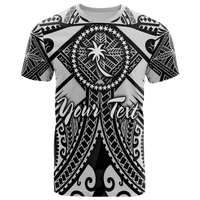 Chuuk Custom T Shirt White Seal with Polynesian Tattoo Unisex Art - Polynesian Pride
