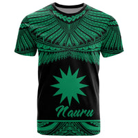 Nauru Polynesian T Shirt Nauru Pride Green Version Unisex Green - Polynesian Pride