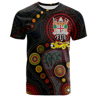Fiji With Aboriginal T Shirt LT20 Unisex Green - Polynesian Pride