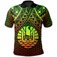 Polynesian Tahiti Custom Polo Shirt Reggae Vintage Polynesian Patterns Unisex Reggae - Polynesian Pride