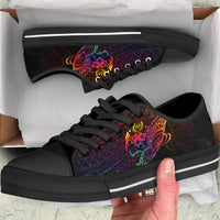 Tonga Low Top Shoes - Butterfly Polynesian Style - Polynesian Pride