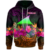 Tokelau Hoodie Summer Hibiscus Unisex Reggae - Polynesian Pride
