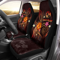 Tonga Polynesian Personalised Car Seat Covers - Legend of Tonga (Red) Universal Fit Red - Polynesian Pride