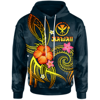 Polynesian Hawaii Hoodie Legend of Kanaka Maoli (Blue) Unisex Blue - Polynesian Pride