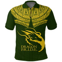 Custom Hawaii Honokaa High and Intermediate School Polo Shirt LT12 Unisex Green - Polynesian Pride