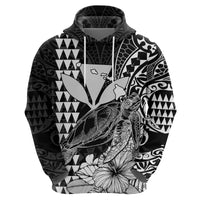 Kakau Polynesian Tribal Hawaiian Turtle with Kanaka Maoli Black Hoodie LT9 - Polynesian Pride