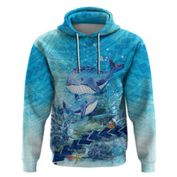 Mother and Baby Whale Mix Polynesian Style Hoodie TS07 - Polynesian Pride