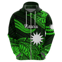 Custom Nauru Polynesian Hoodie Hibiscus Naoero Green LT14 - Polynesian Pride