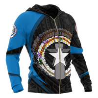Northern Mariana Islands Hoodie (Zip up) Northern Mariana Islands Spirit - Polynesian Pride