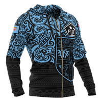 Fiji Polynesian Hoodie (Zip up) Pride of Fiji - Polynesian Pride