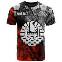 Tahiti Polynesian Custom T Shirt Vintage Polynesian Turtle Unisex Black - Polynesian Pride