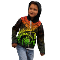 New Caledonia Polynesian Custom Zip up Hoodie New Caledonia Waves (Reggae) - Polynesian Pride