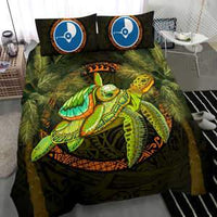 Yap Bedding Set - Polynesian Turtle Palm Tree - Polynesian Pride
