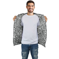 Hawaiian Pattern Inside Print Zip Hoodie - Polynesian Pride