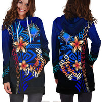 Marshall Islands Hoodie Dress - Vintage Tribal Mountain - Polynesian Pride