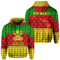 Kanaka Hawaii Protect Mauna Kea Hoodie Unisex Green - Polynesian Pride