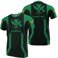 Hawaii Kanaka Polynesian T Shirt Green Unisex Black - Polynesian Pride