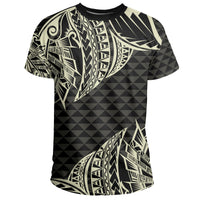 Hawaii Maka Polynesian T Shirt Marcus Style Beige - Polynesian Pride