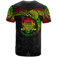 Tuvalu Polynesian T Shirt Full Color Heart Shield - Polynesian Pride