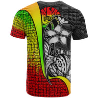 Tahiti Polynesian T Shirt Reggae Turtle with Hook - Polynesian Pride